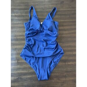 Ralph Lauren One Piece Swimsuit  Navy Sz16